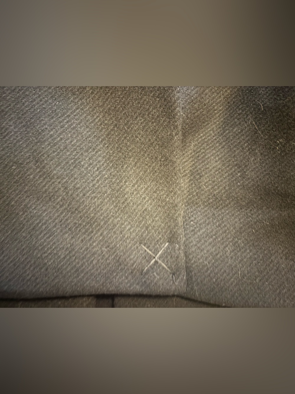 MANGO Black Wool Coat with Brown Fur Collar - Picture 9 of 11